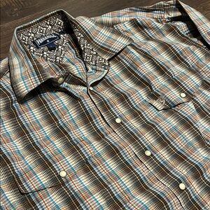Panhandle Slim Multicolor Plaid Casual Shirt